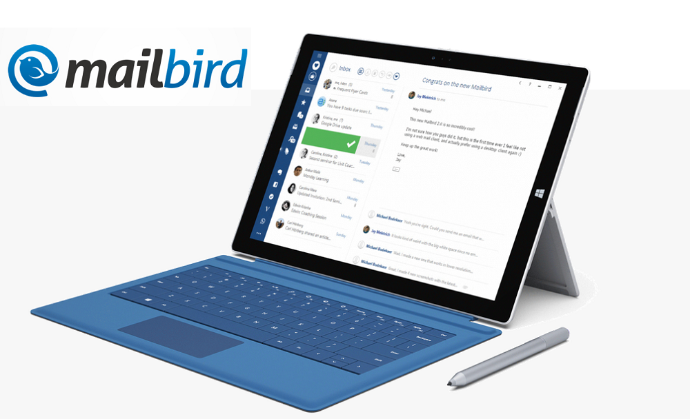 mailbird email header